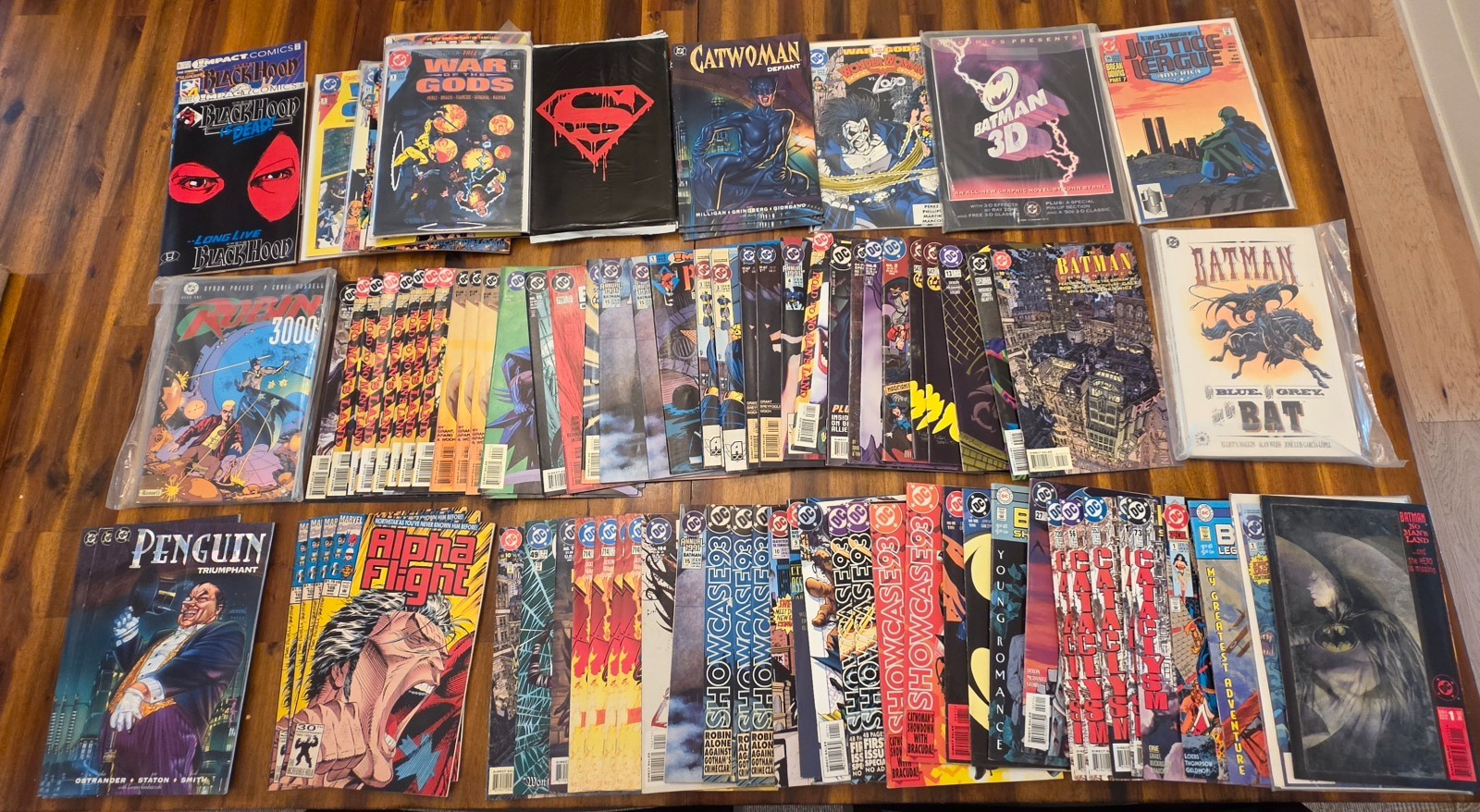 Batman DC Comics Lot (104) Legends Dark Knight Shadow Bat No Man\'s Land 1990s