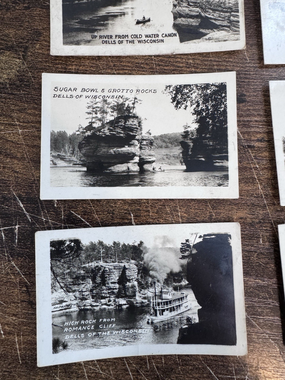 Lot Of 12 x Dells Of Wisconsin Cards/pictures RPPC Style
