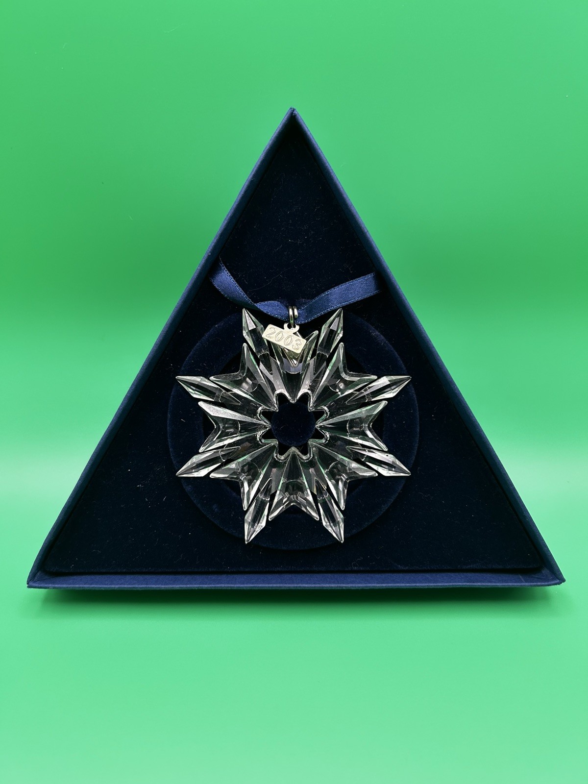 Swarovski 2003 Annual Christmas Ornament  Crystal Snowflake