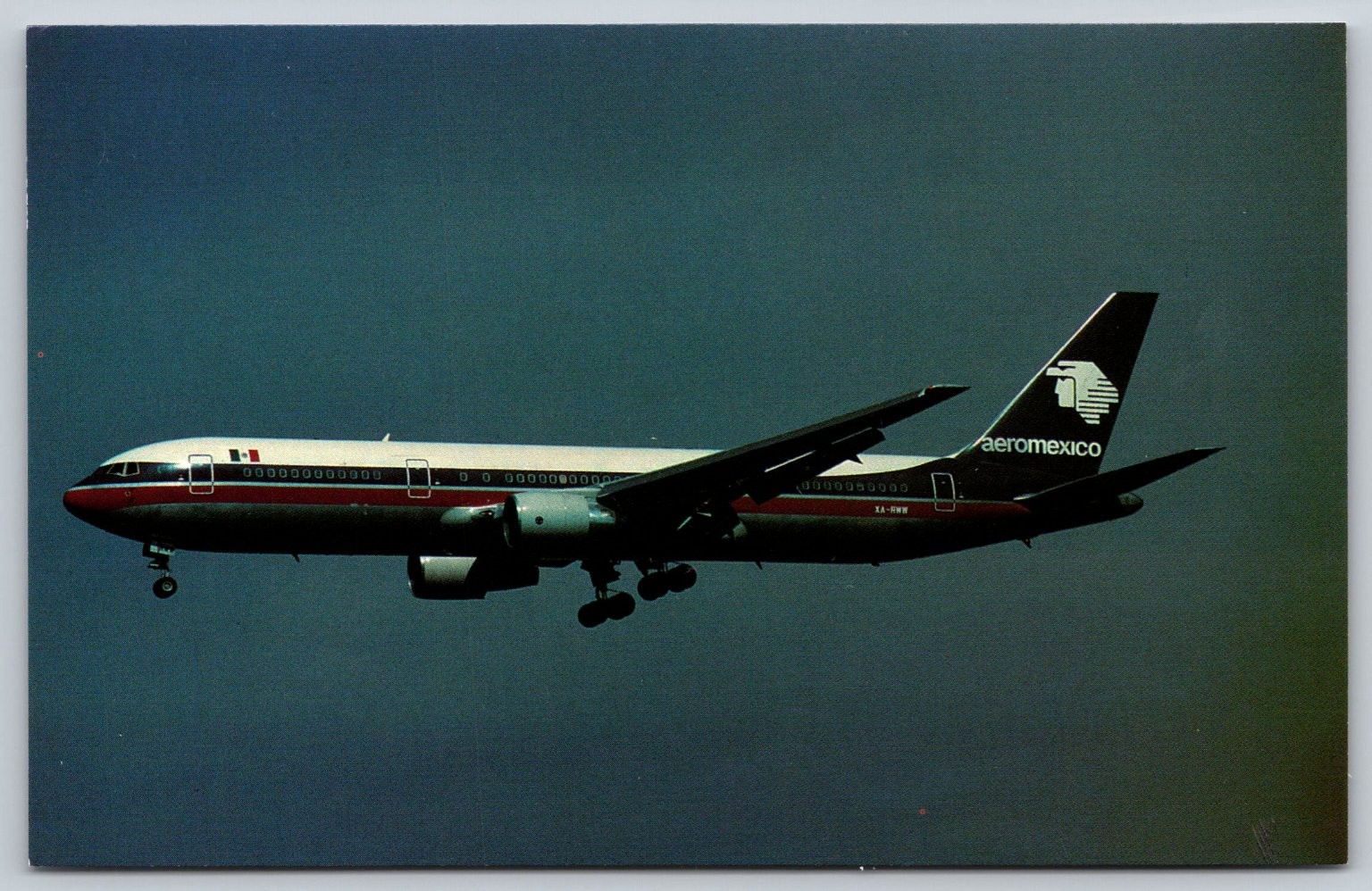 Aeromexico Boeing 767-300 XA-RWW Frankfurt Airport Postcard AA960