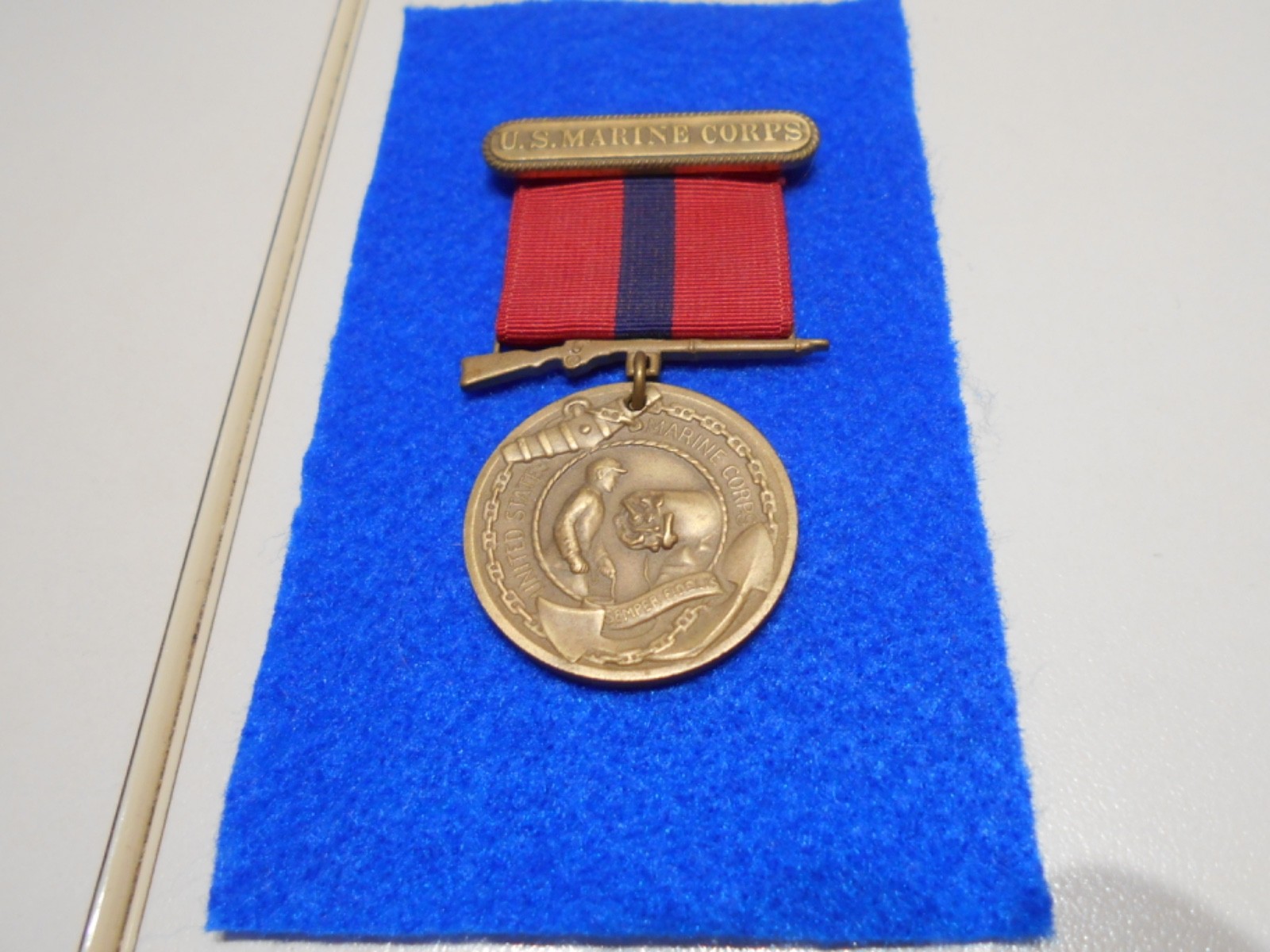 Vintage 1940\'s ~ 50\'s ~ U.S. Marine Corps ~ GOOD CONDUCT MEDAL ~ solid bronze
