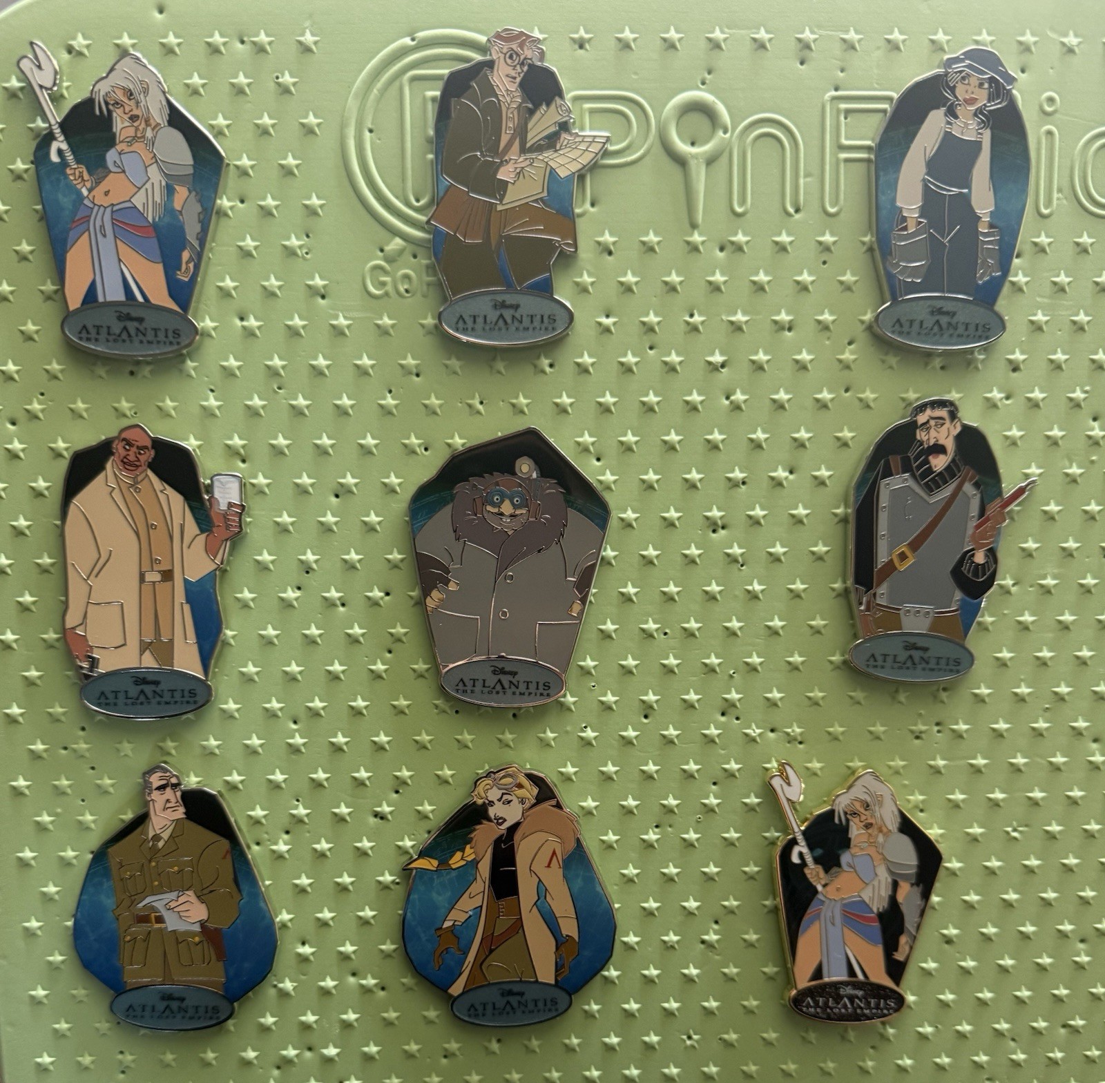 Disney Palm - Atlantis Mystery Pins - Complete Set SE 300, 200, 100