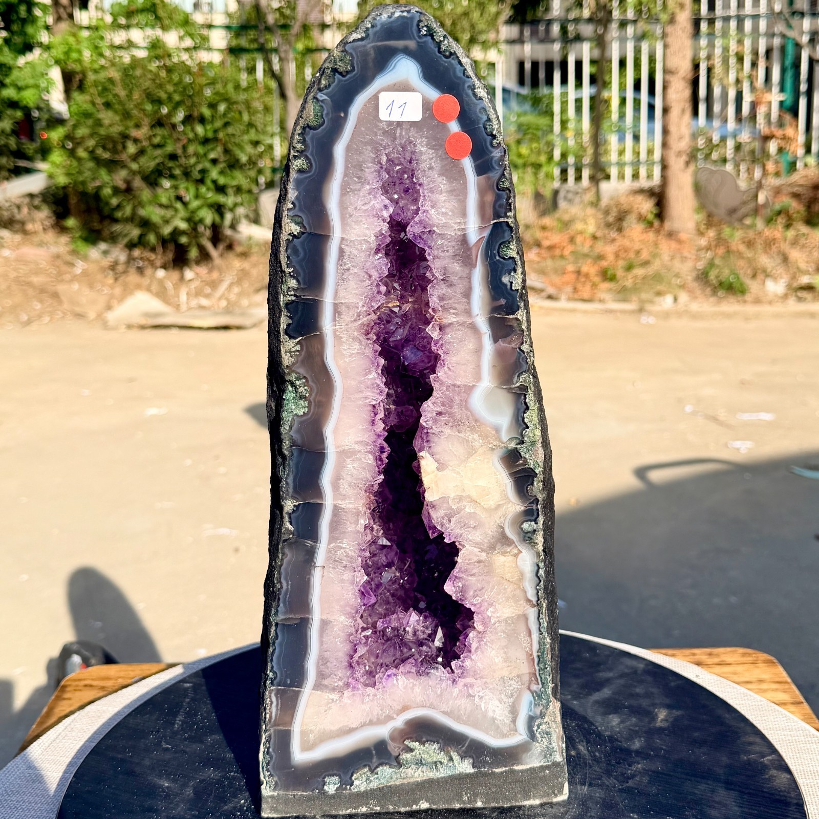 24.2LB Natural Beauty Amethyst Agate Crystal Cave Cathedral Specimen