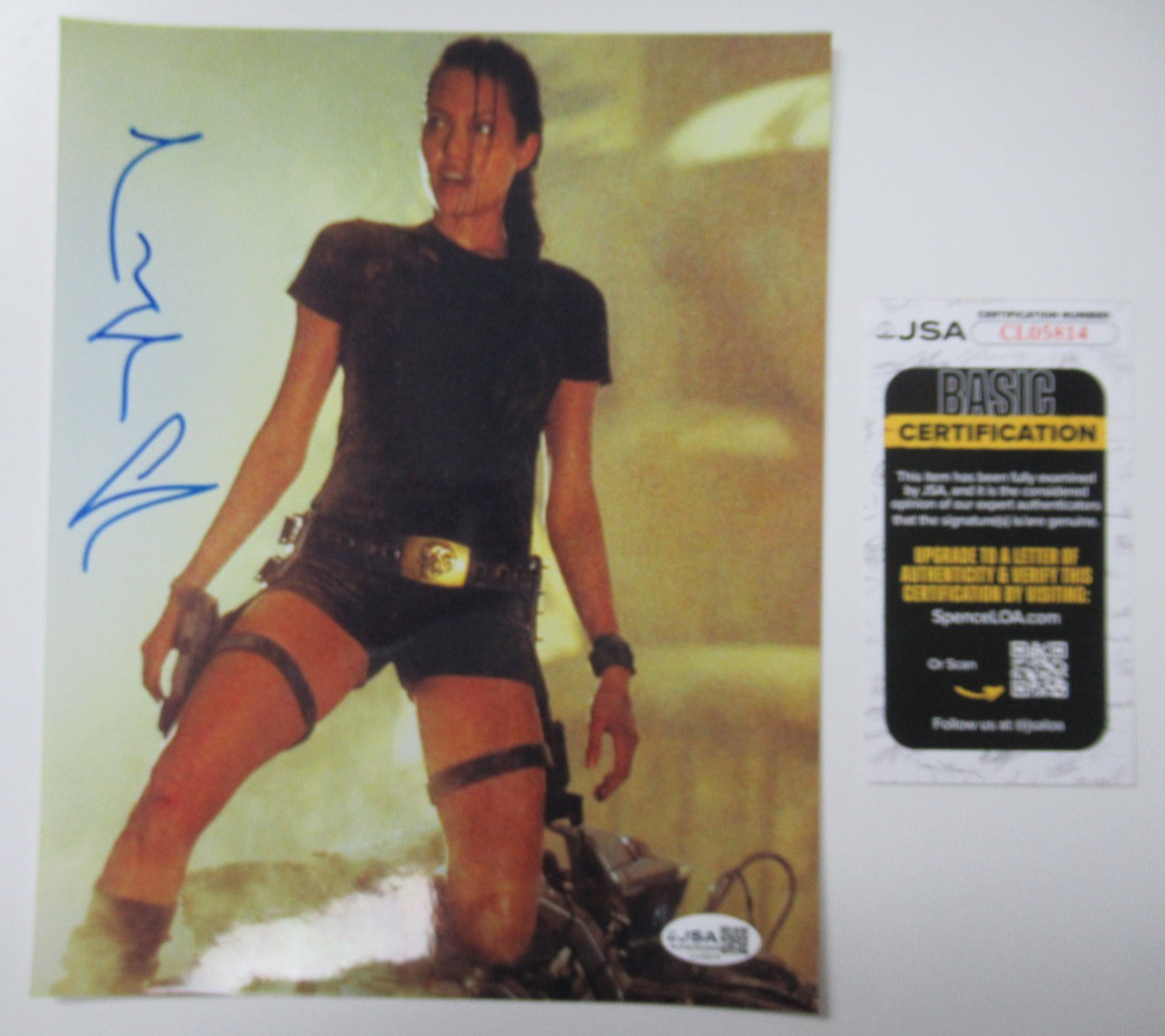 Angelina Jolie Signed Autographed 8x10 Photo JSA COA Certified - Tomb Raider