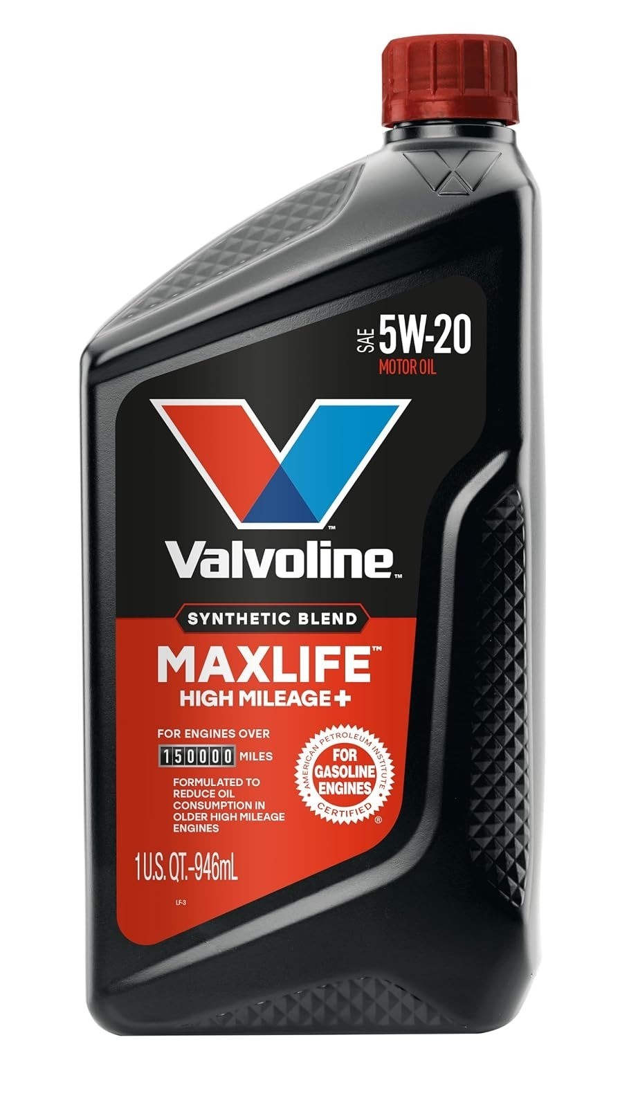 Valvoline MaxLife High Mileage Motor Oil Synthetic Blend 5W-30 5 Quart