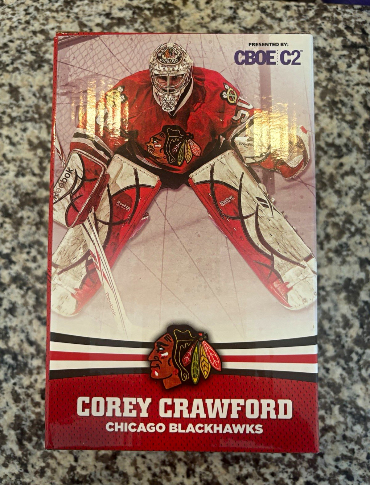  Corey Crawford Blackhawks #50 Bobblehead SGA beautiful 