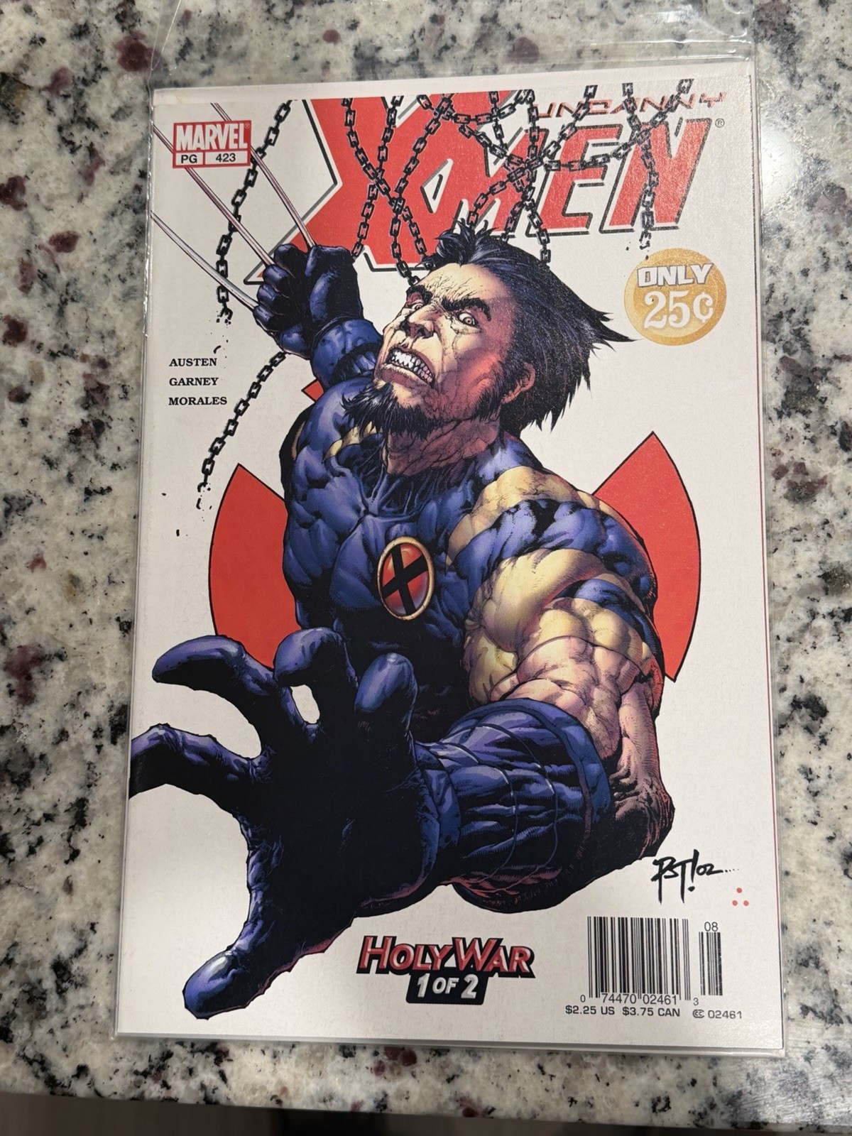 Uncanny X-Men 423 Newsstand Price Variant 25 Cent Error Misprint Rare Wolverine 