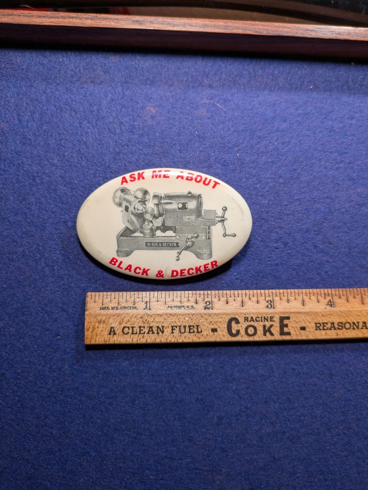 Antique Black & Decker Pinback Phila Badge Co Phila Rare