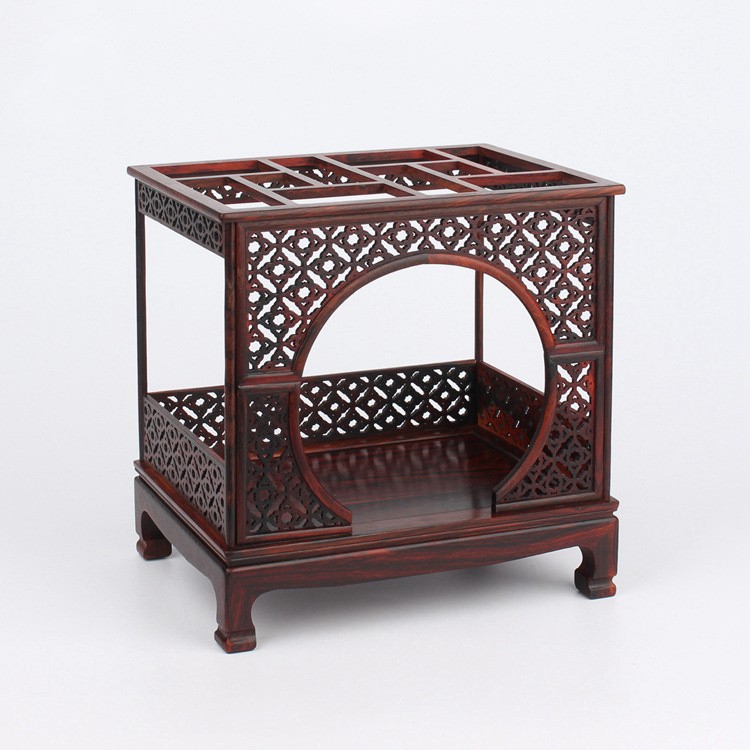 Zen House Buddhist Display Holder Rack Ebony Wood Altar Butsudan Shrine God