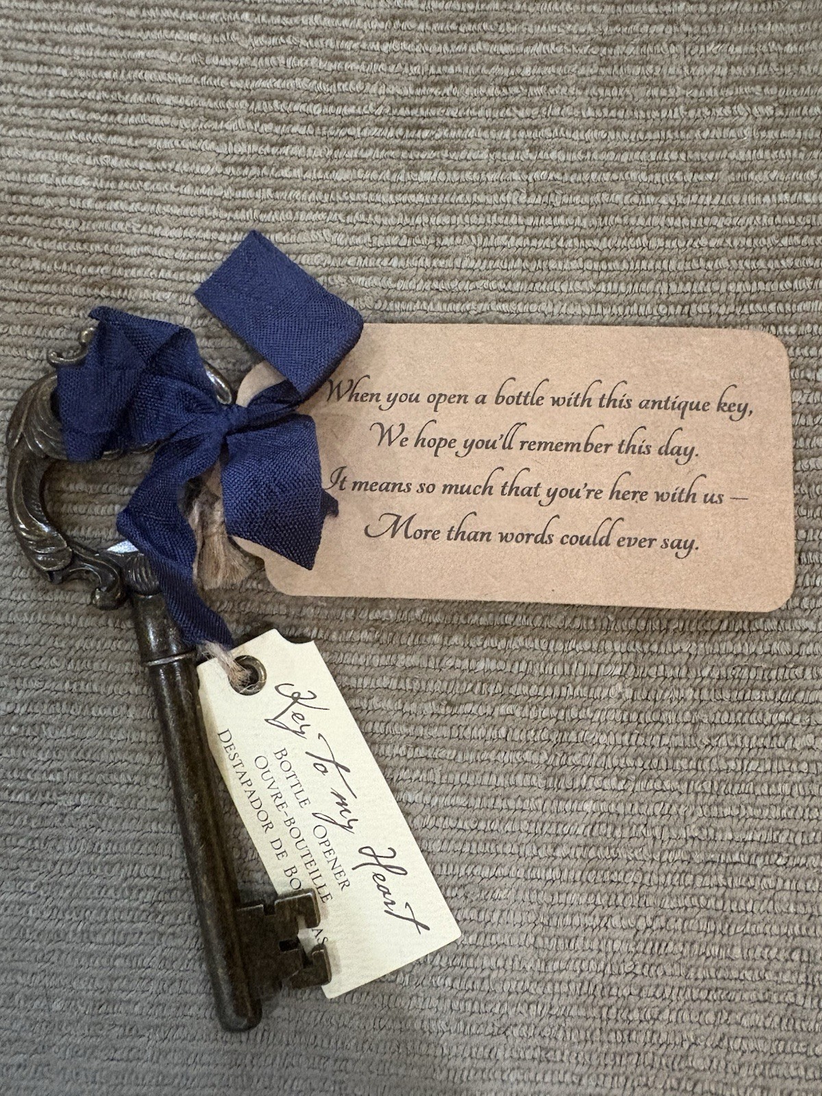 Vintage Key To My Heart Valentines, Proposals, & Weddings Key- (NEW)
