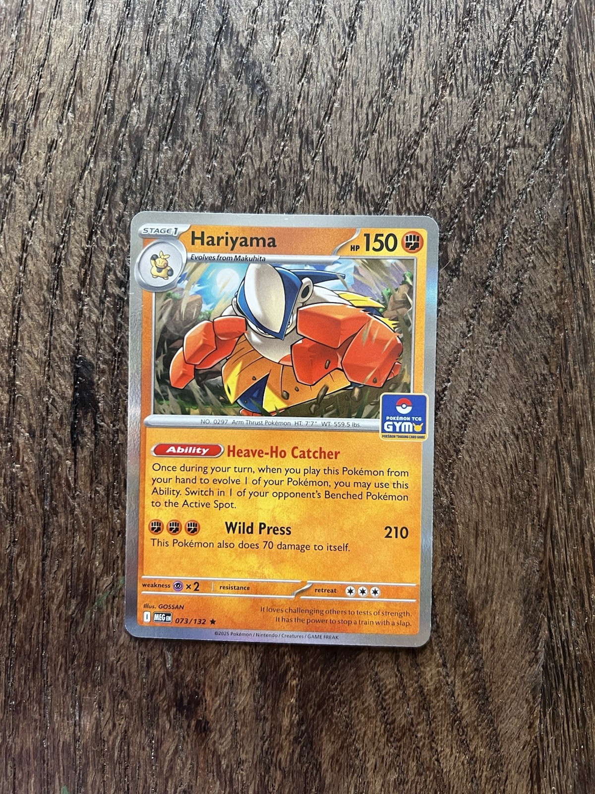 Hariyama 073/182 Asia Exclusive GYM Promo Pokemon TCG