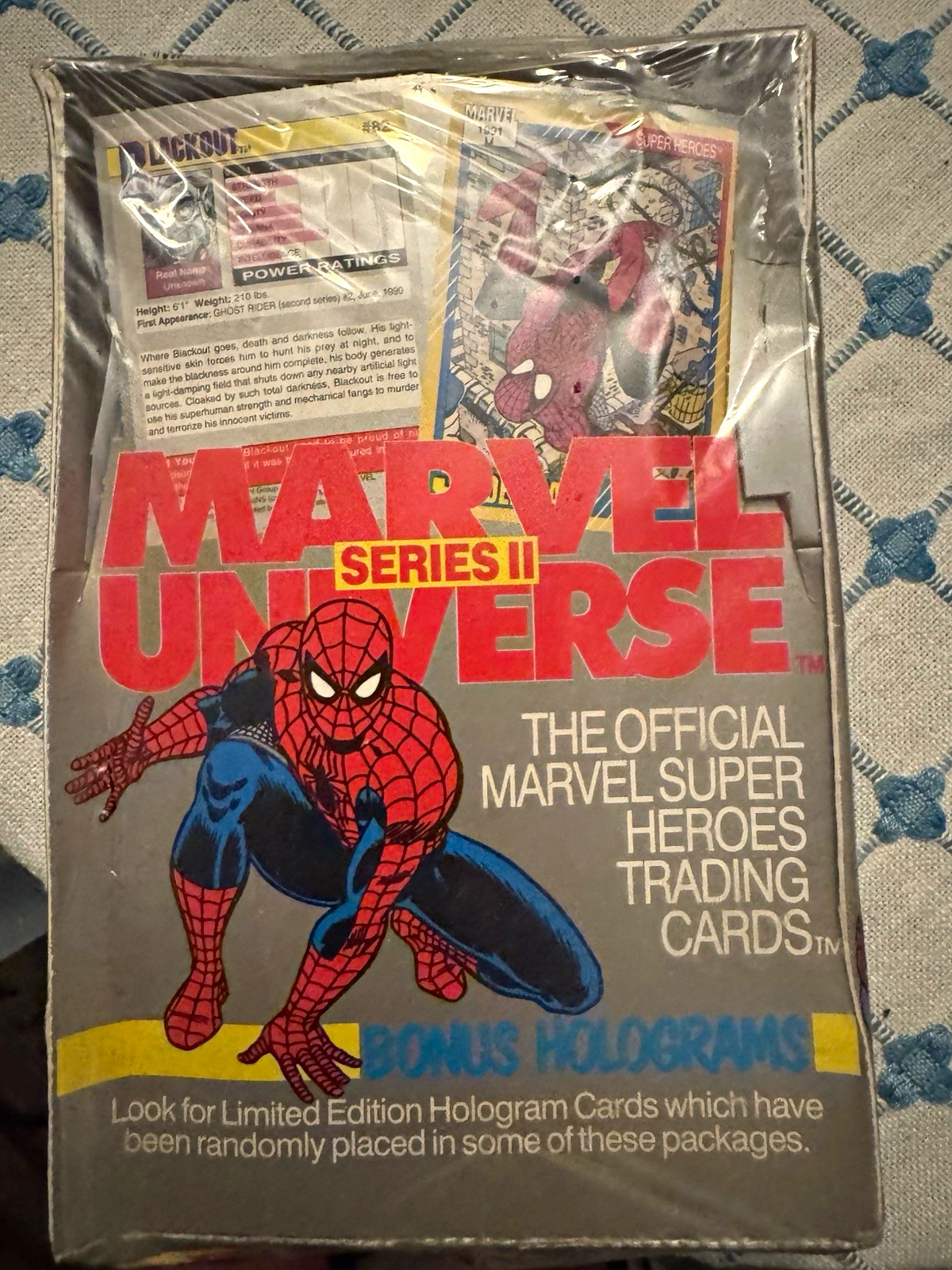 1991 Impel Marvel Universe Series II Factory Sealed Box 36 Packs Spider-Man