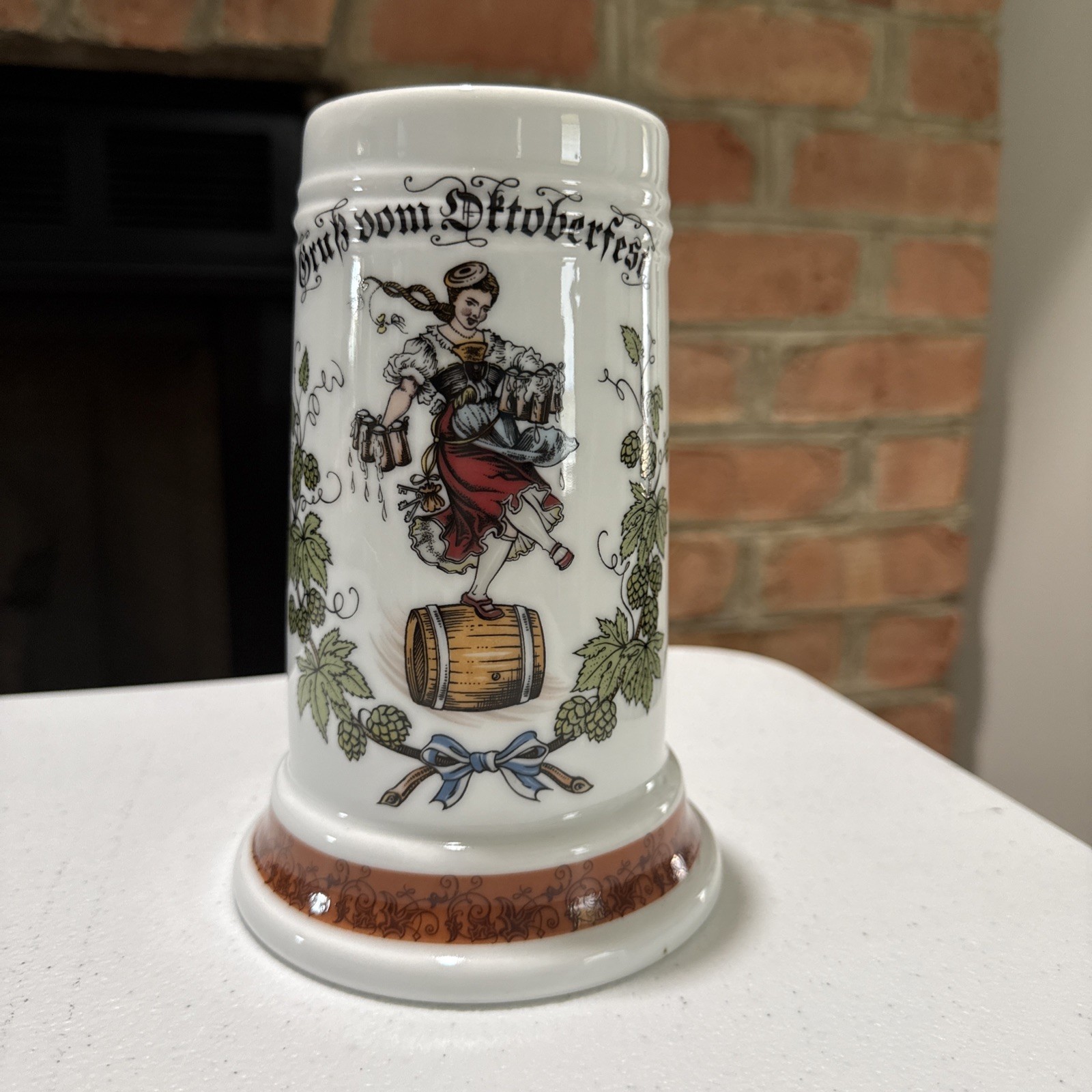 Vintage KUHR Muehlried German Ceramic Beer Stein Oktoberfest