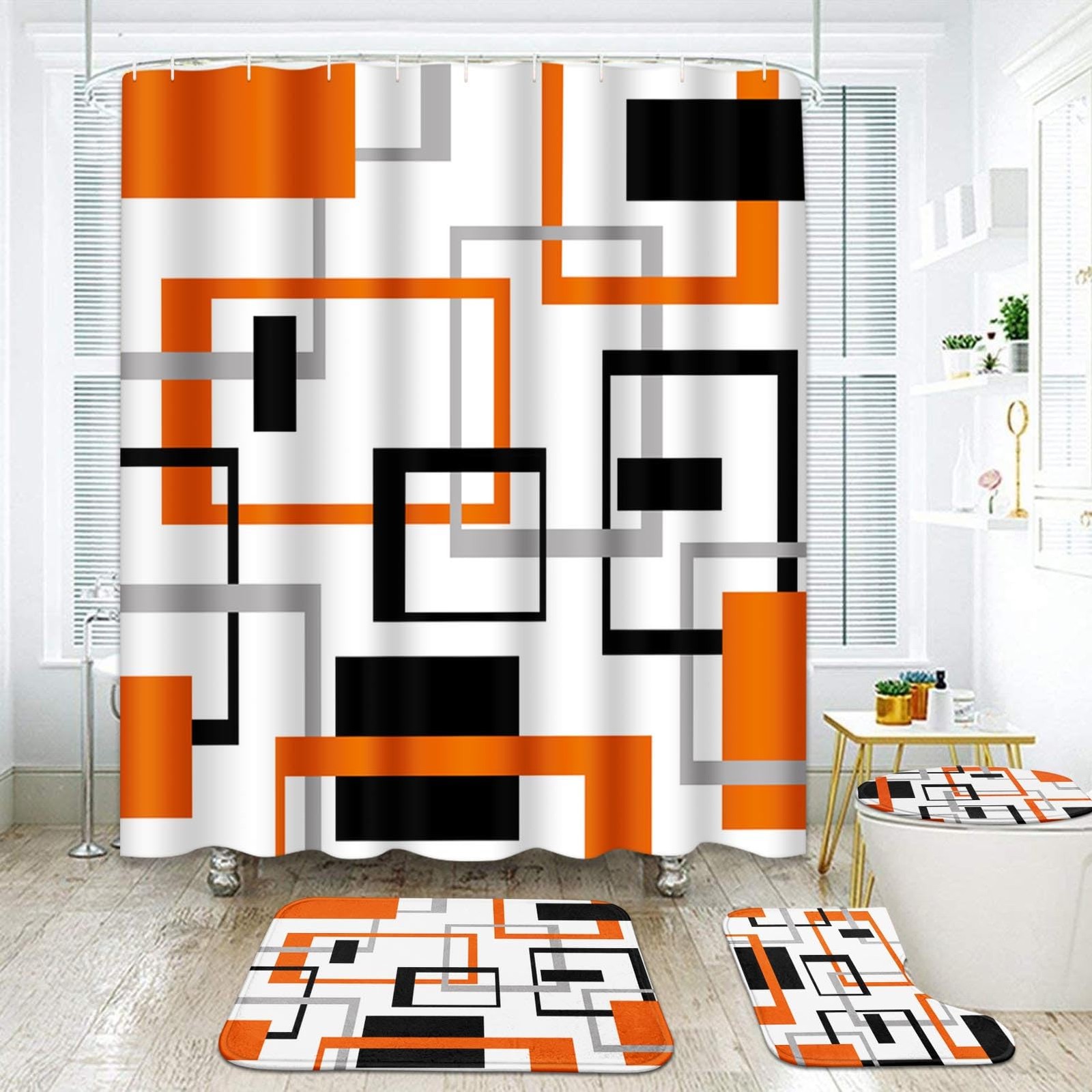 ArtSocket Geometric Orange and Gray 72 ArtSocket Geometric Orange and Gray 72