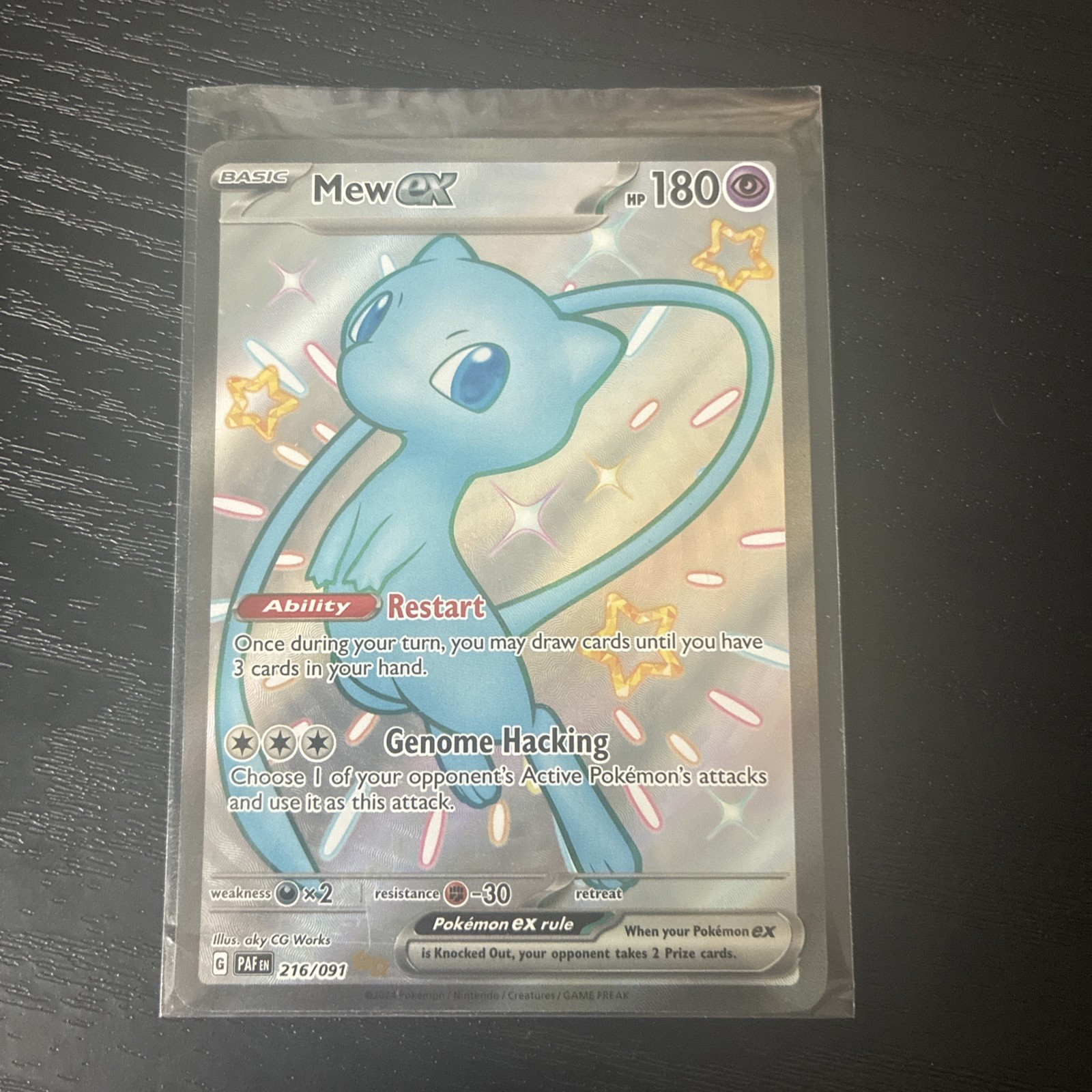Pokémon TCG Mew ex 216/091 SV: Paldean Fates Holo Shiny Ultra Rare