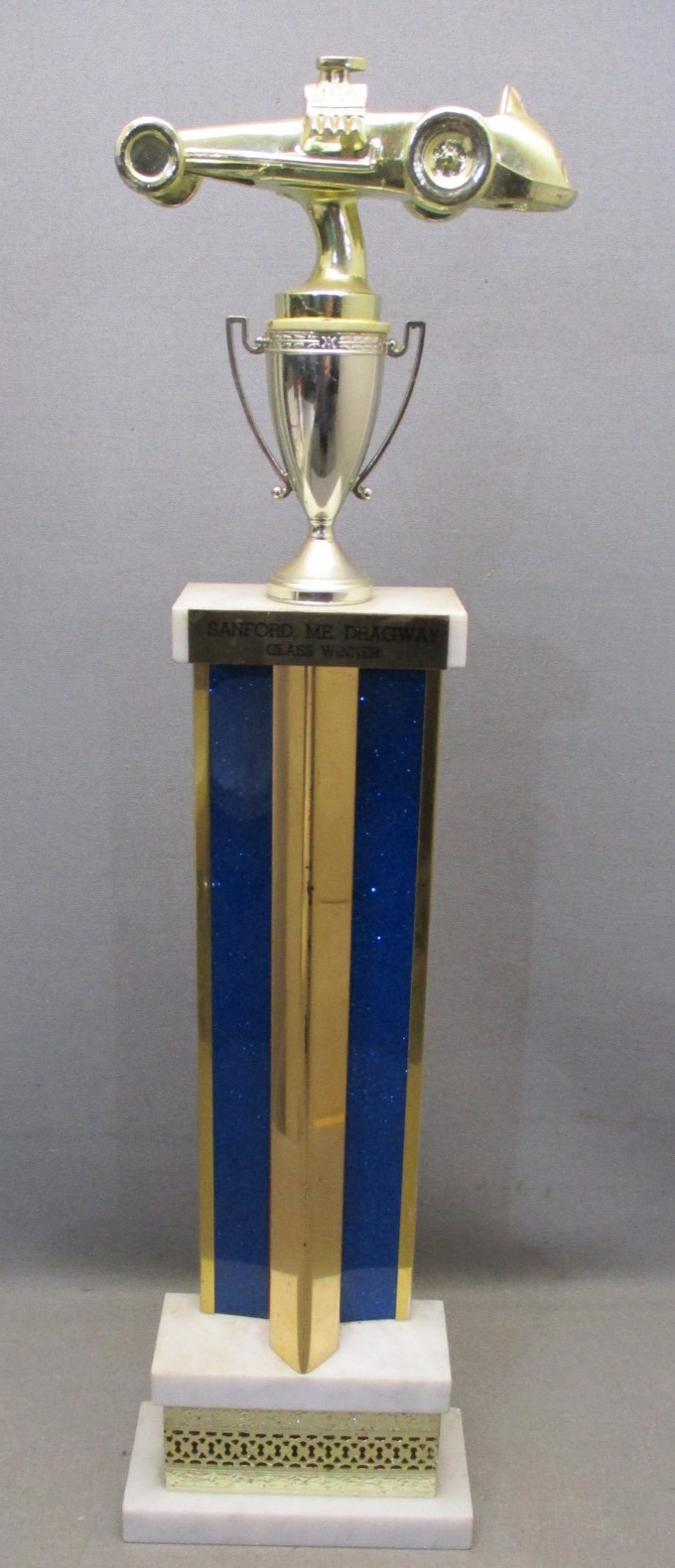 Vintage Sanford  Drag Strip Trophy Sanford Maine Dragster Hot Rod