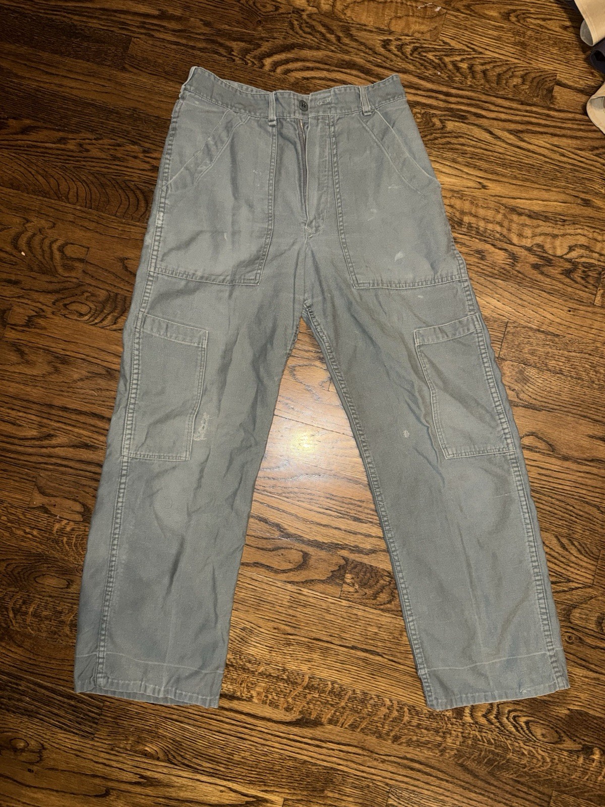 Vintage 1950s USAF Shade 509 Utility Trousers Rare Zipper Fly Variant 