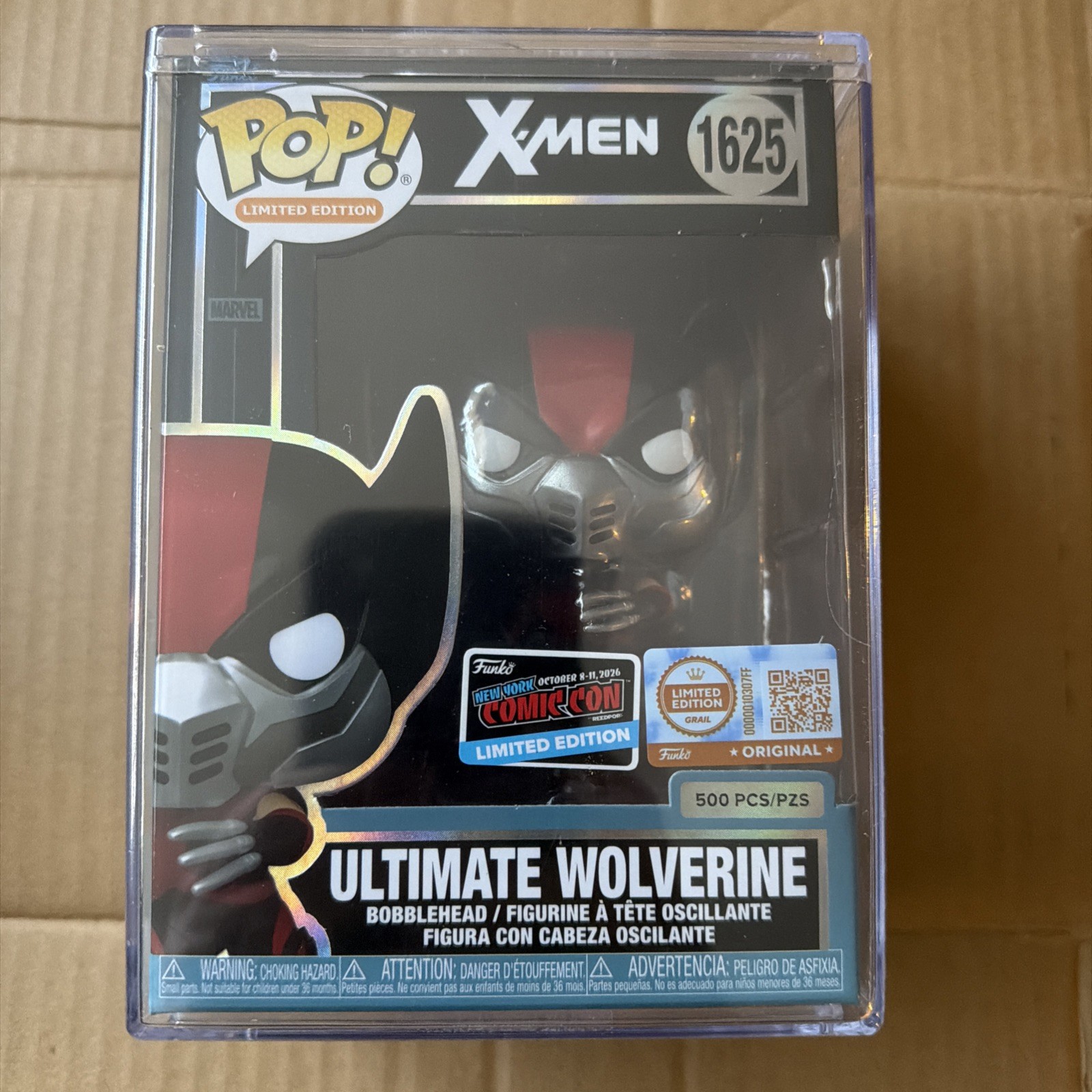 Funko Pop Marvel Ultimate Wolverine LE 500 Pcs NYCC 2026 CON STICKER IN HAND