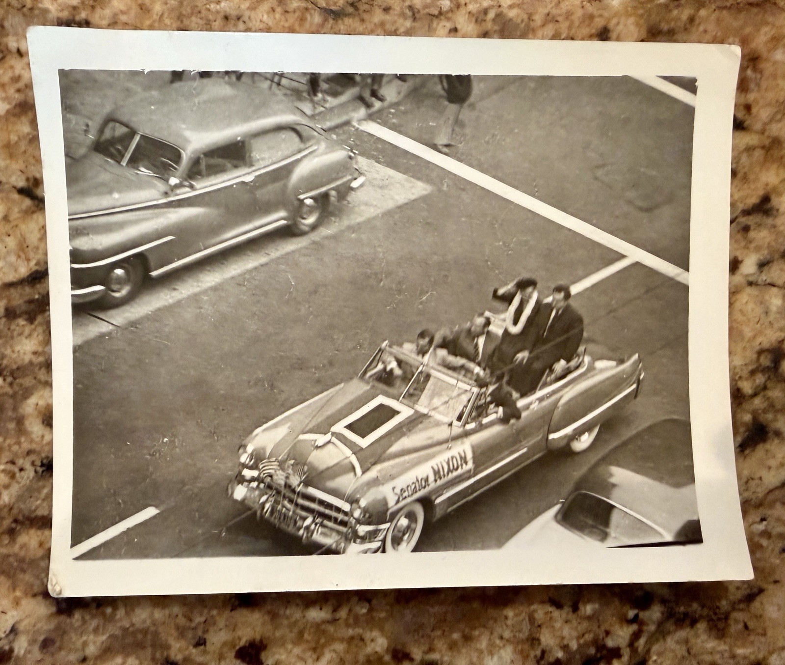 VTG 1952 Richard Nixon San Francisco Campaign Parade Senator Photograph Photo