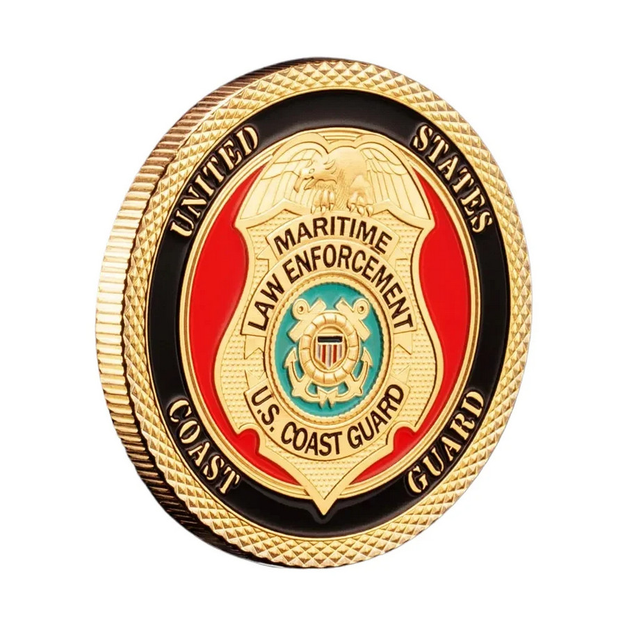 Coast Guard Maritime Law Enforcement Challenge Coin Military Collectable 1-pc
