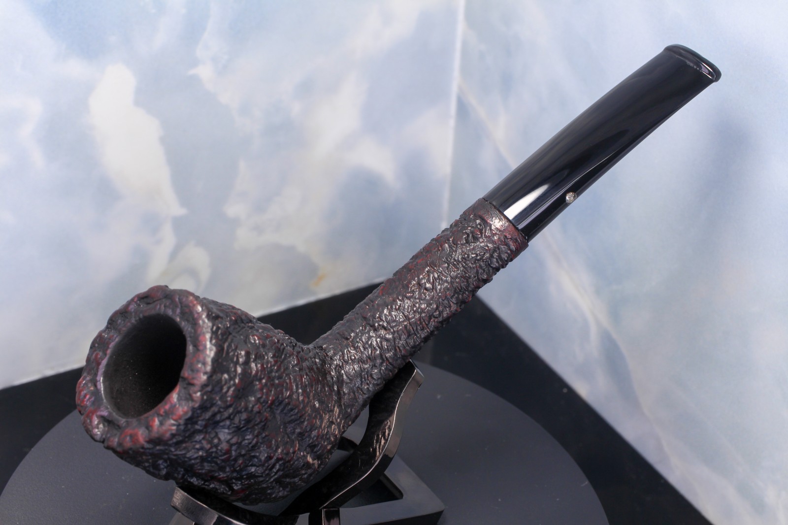 CASTELLO 1960's SEA ROCK BRIAR Sc35 REG No.66171 RUSTICATED BILLIARD PIPE