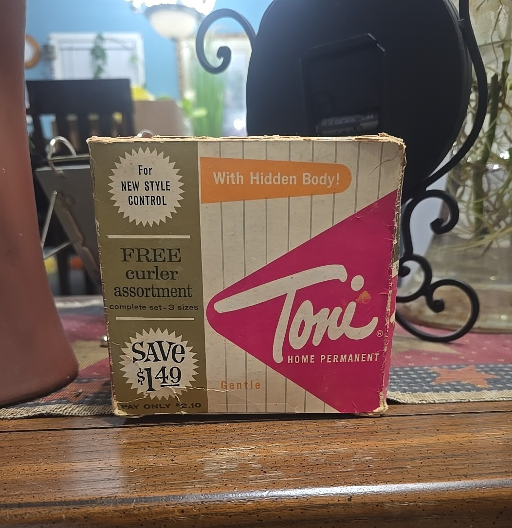 Vintage 1950s Toni Regular Hair Home Permanent Box Old