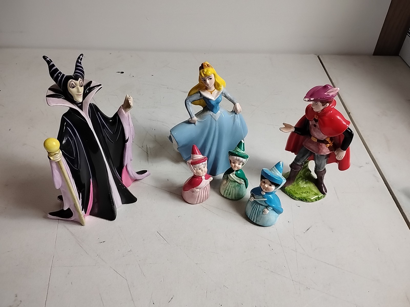 Vintage Walt Disney's Sleeping Beauty Maleficent Prince Philip Aurora Fairies