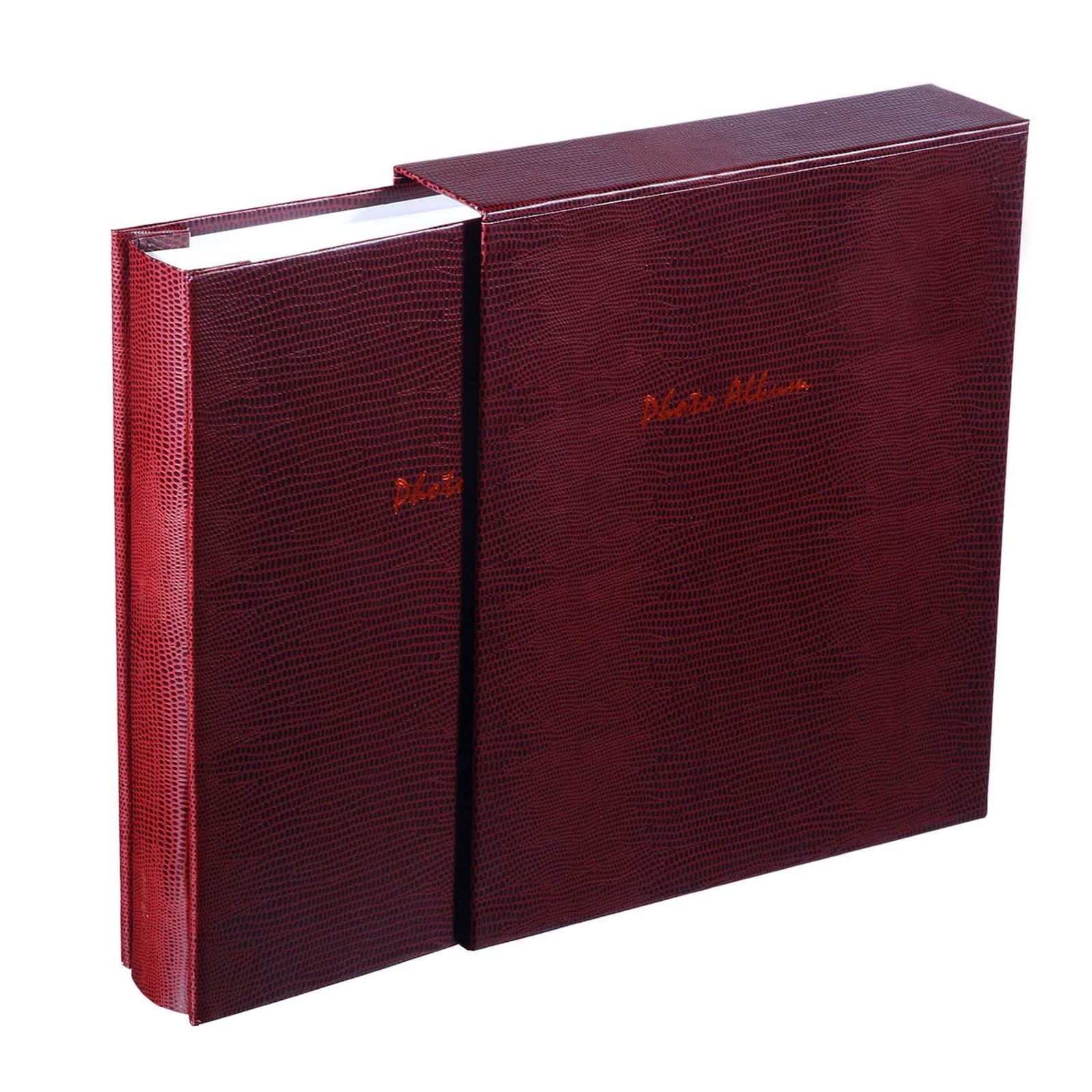 Small Photo Album 4x6 100 Photos, 50 Pages Hold 100 Maroon