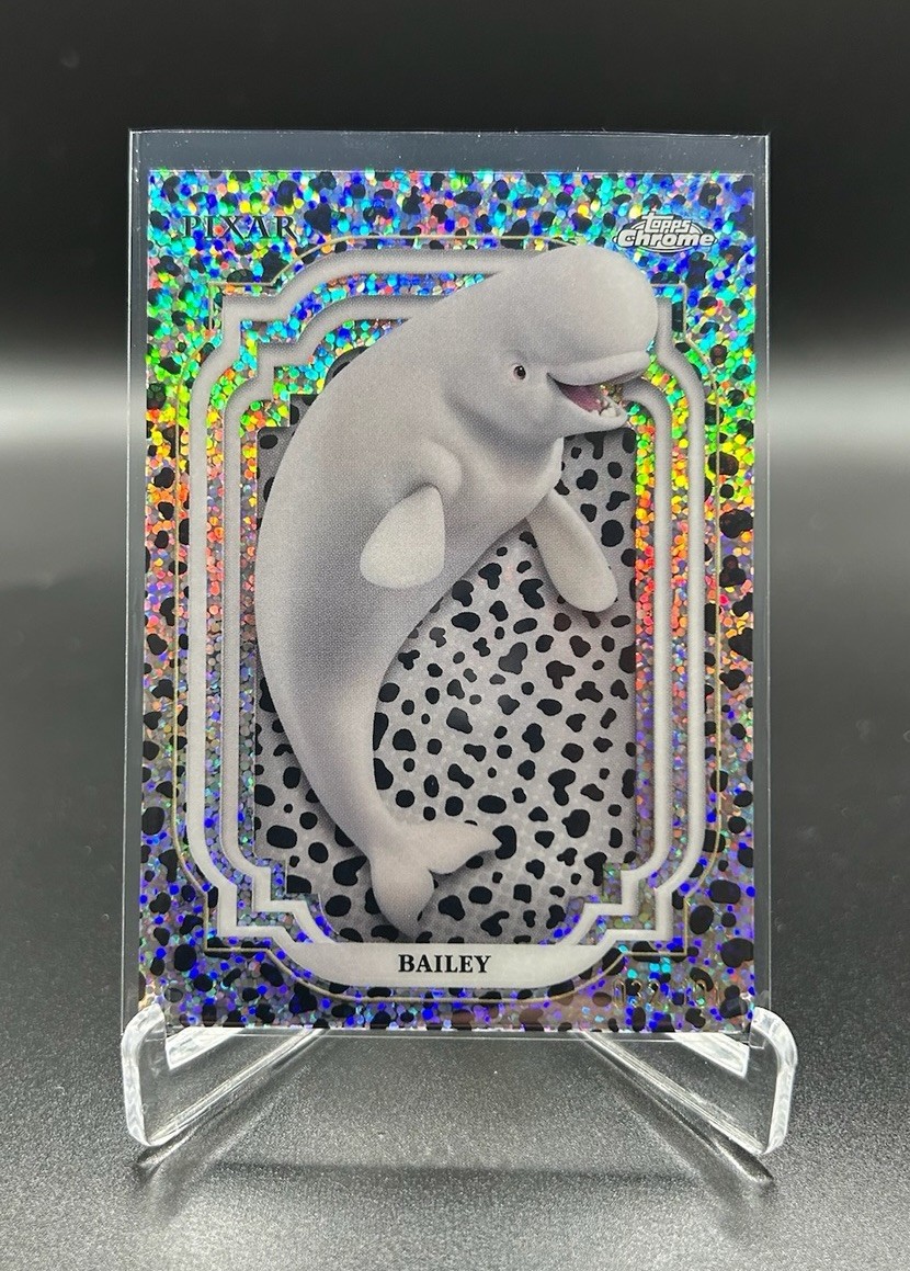 2024 TOPPS CHROME DISNEY #108 BAILEY BLACK & WHITE SPECKLE /101