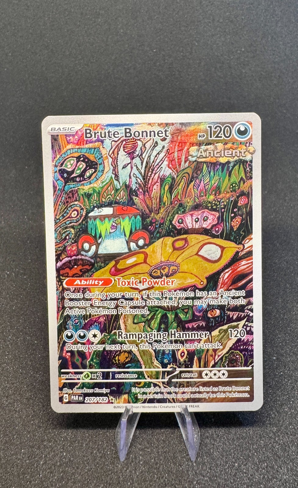 Brute Bonnet 207/182 Illustration Rare IR Pokemon Paradox Rift NM/M