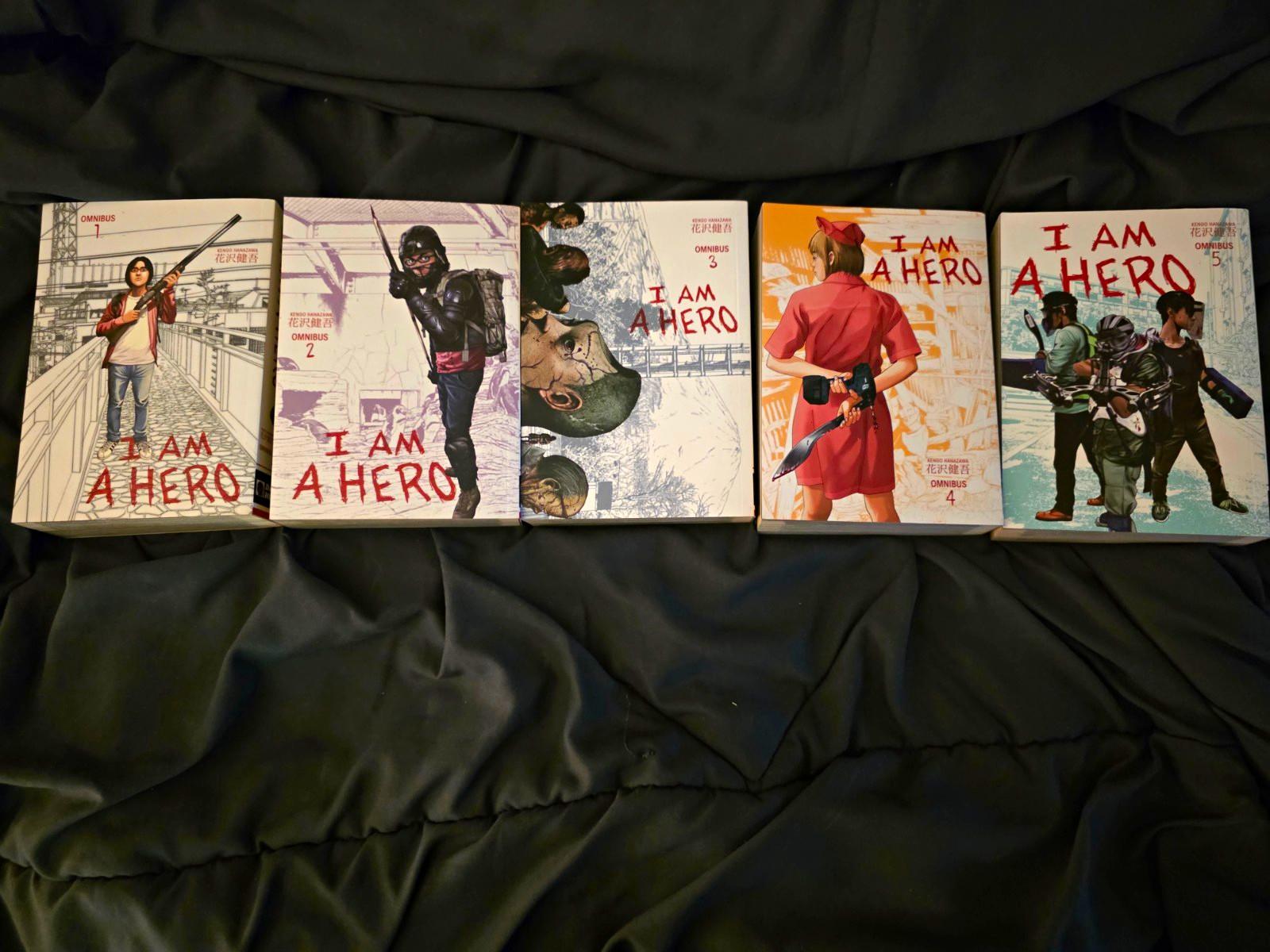 I Am a Hero Omnibus Manga Lot Vol 1-5 Set by Kengo Hanazawa English