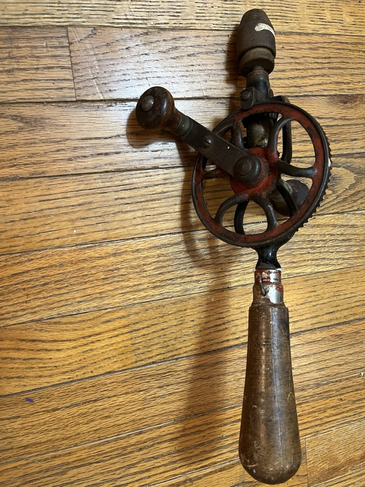 Antique Vintage Goodell-Pratt Eggbeater Drill Pat. March 31 1896 Greenfield Mass