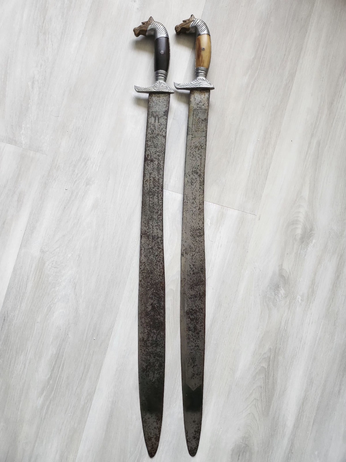 Vintage Spanish Oaxacan Horse Head Machetes(Hand-forged)Two