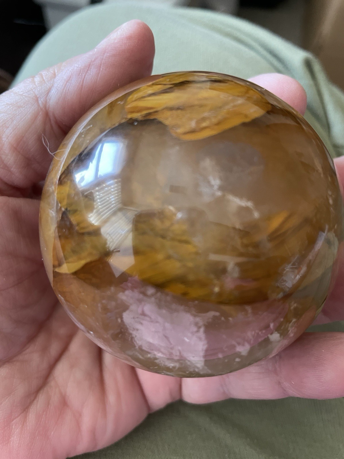 Large Ferruginous Quartz Sphere 70mm 