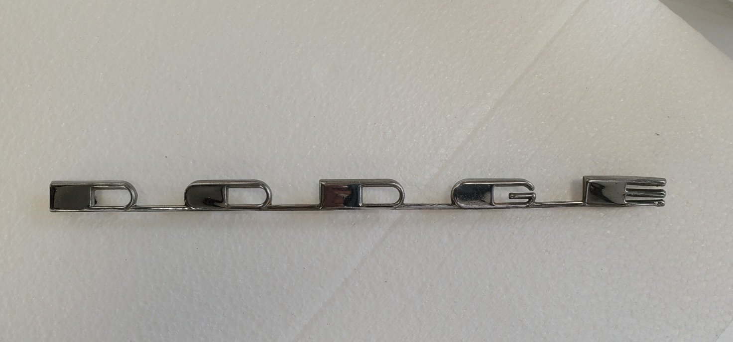 1949 Dodge Coronet Trunk Nameplate Emblem Badge (RARE) Mopar