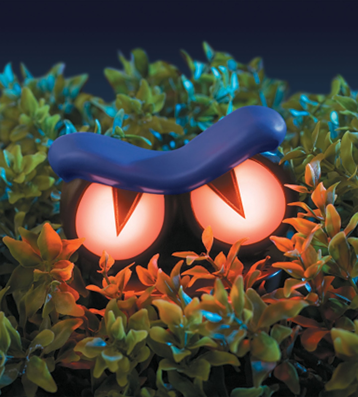 Haunted Hedge Spooky Eyes Halloween Prop Decoration Growling Shaking Sound