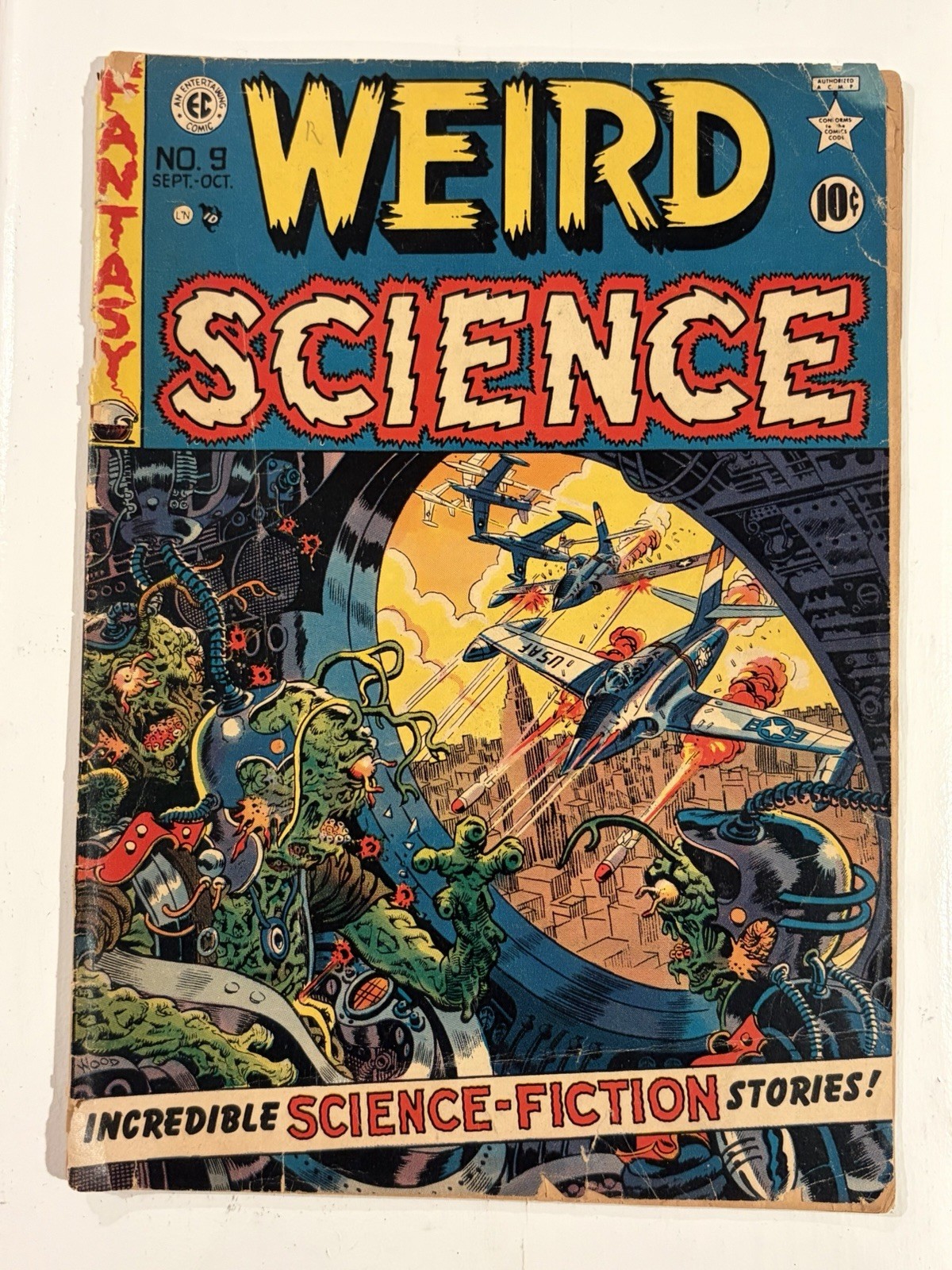 Weird Science #9/Golden Age EC Comic Book/Classic Wally Wood Cover/GD-