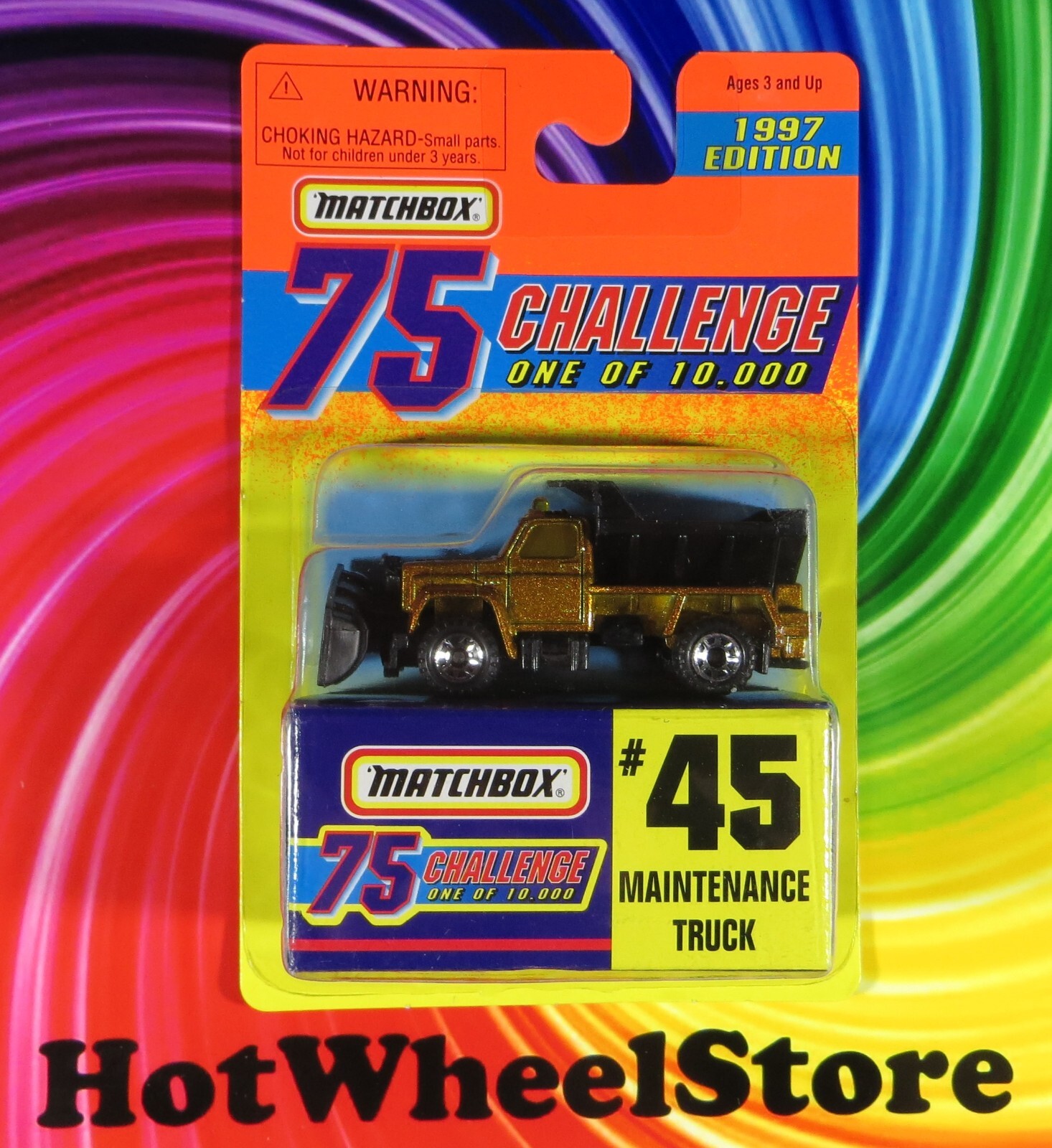 1997 Matchbox Challenge   MAINTENANCE TRUCK   One of 10,000    #45  MB24-111323