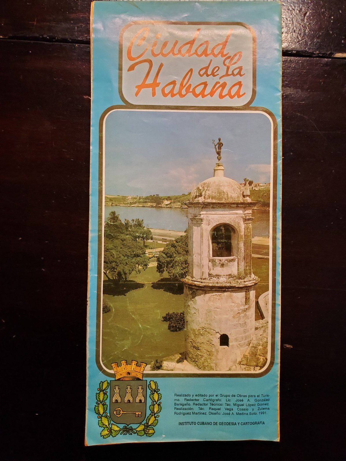 1991 Tourist Map of Havana Cuba and Surronding Area