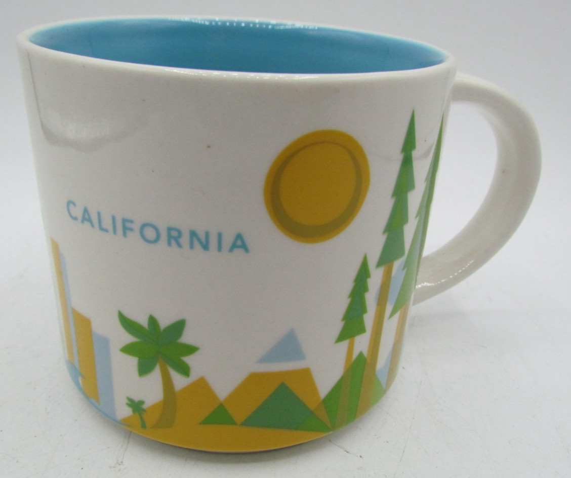 Starbucks California You Are Here Series Collection 14oz Coffee Tea Mug Cup YAH