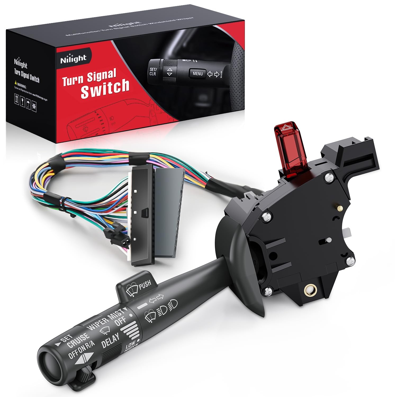 Nilight Turn Signal Switch for 1995-2000 Chevy GMC Suburban C/K Series