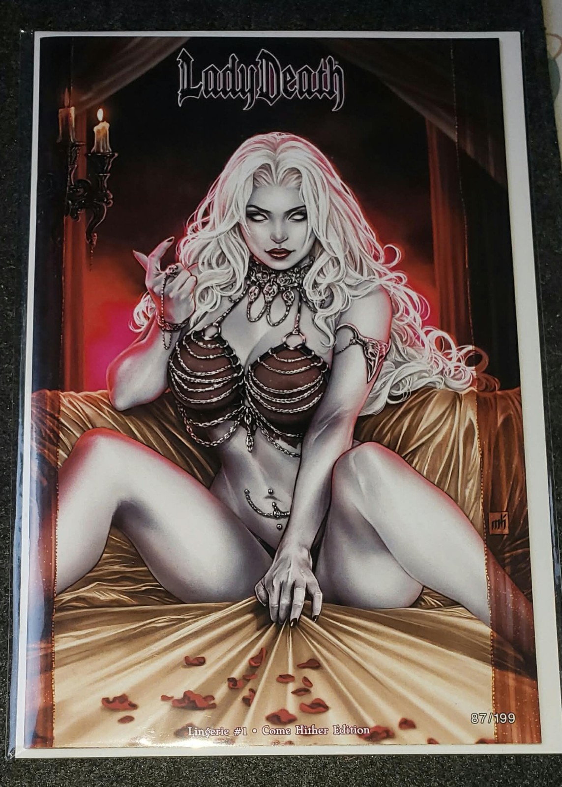 LADY DEATH - lingerie #1  - only 199 made - coffine comics