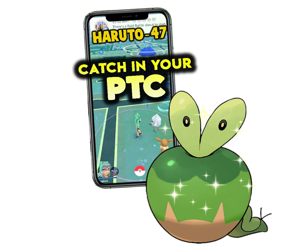 Pokemon Shiny Applin Catch in your P T C