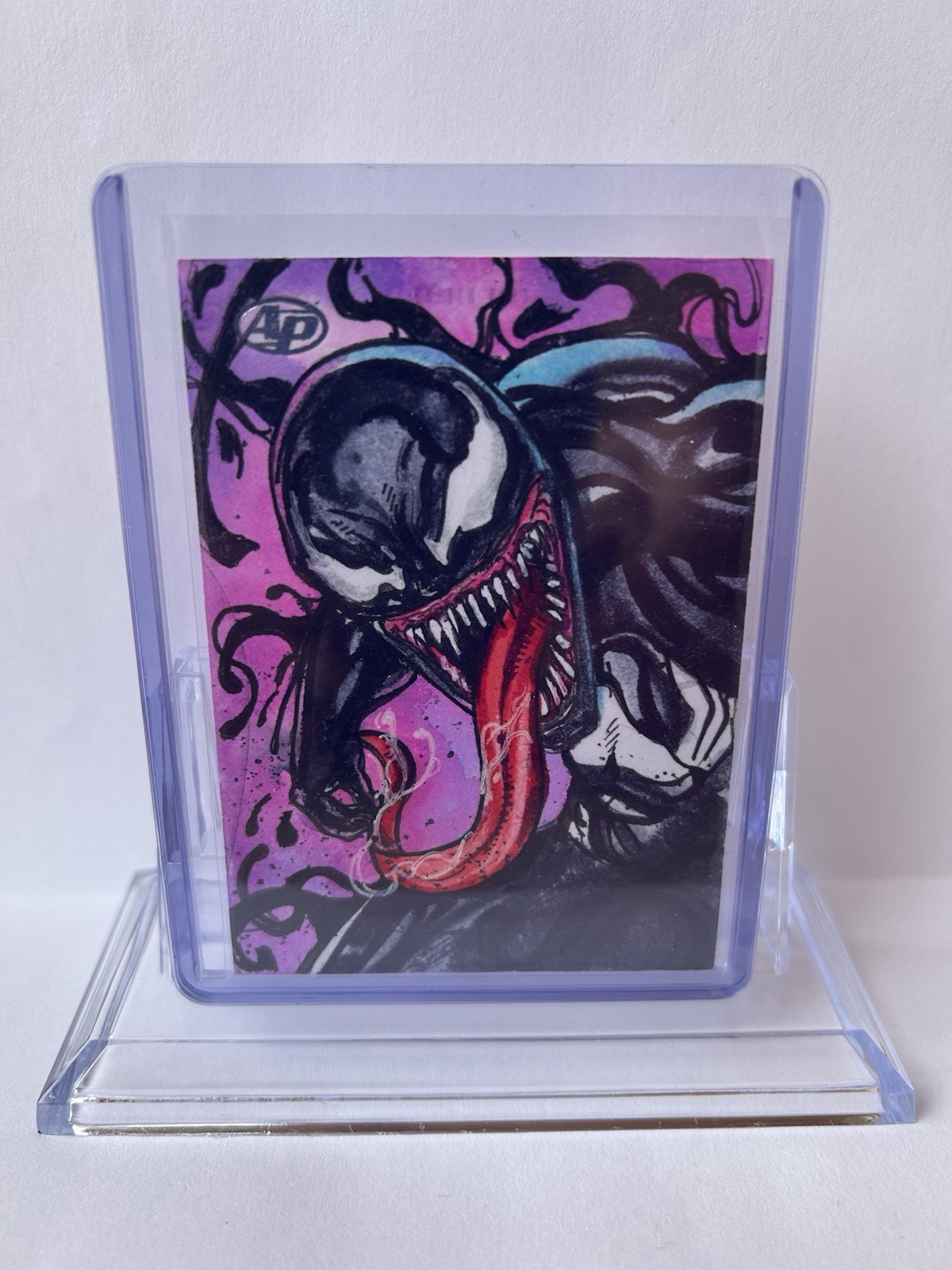 2022 Venom Marvel Masterpieces AP Upper Deck 1/1 Sketch Card By Michael Munshaw