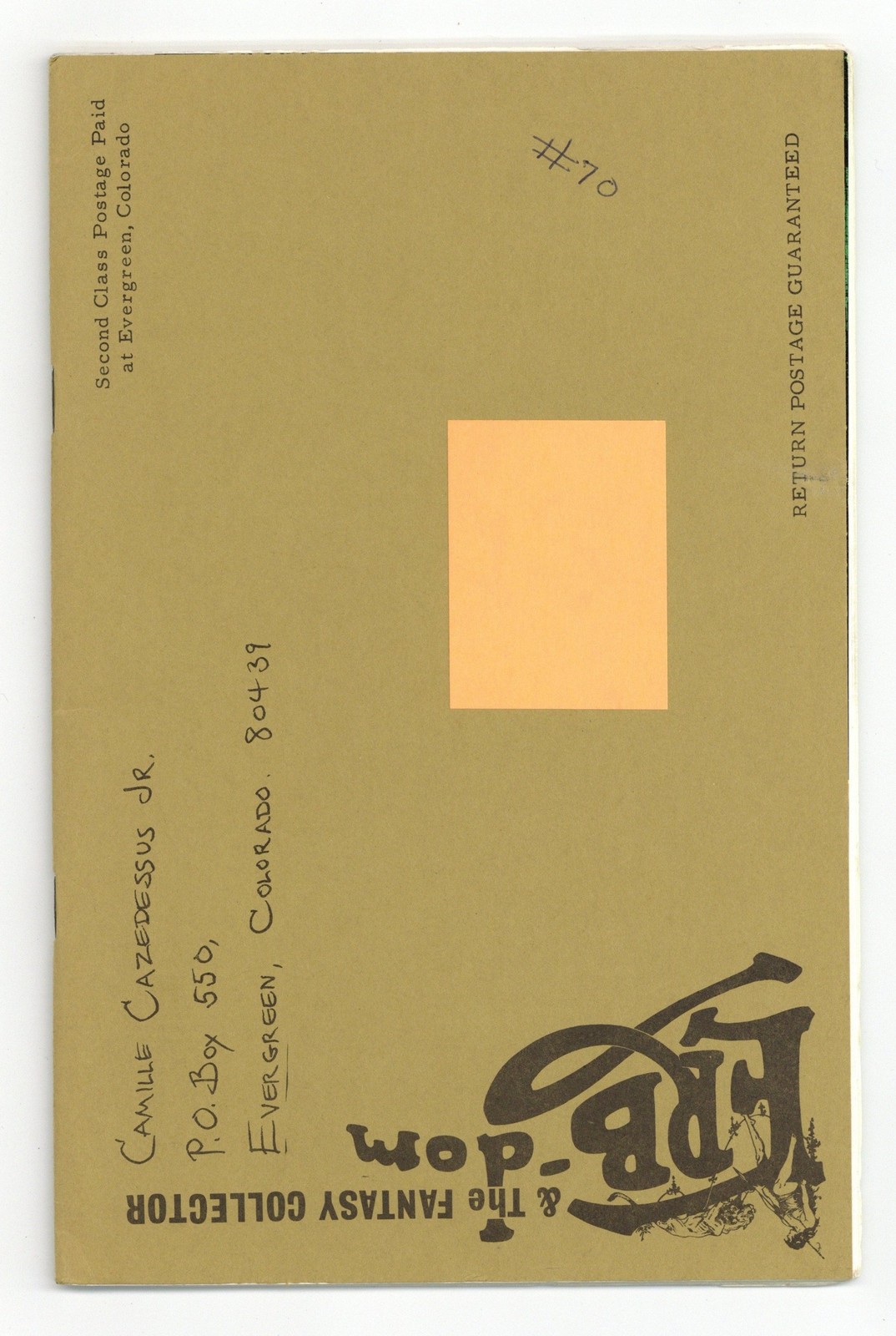 ERB-dom Fanzine #70 FN+ 6.5 1973
