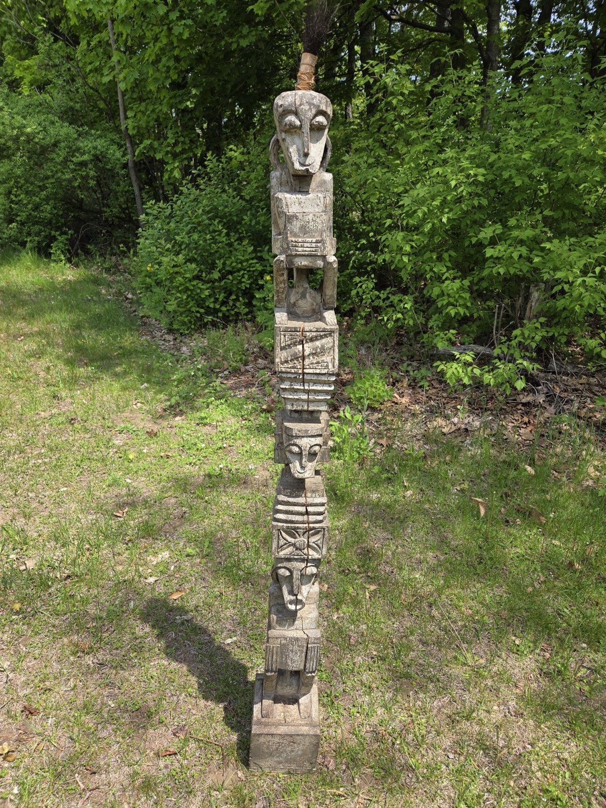 Antique African Hand- Carved Totem, 68