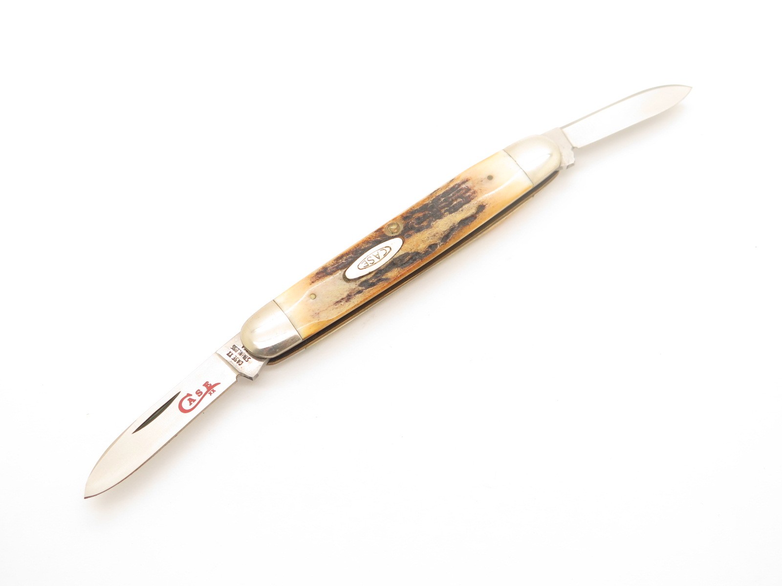 Vintage 1978 Case XX 5279 Jack Red Letter Stag Handle Folding Pocket Pen Knife Vintage 1978 Case XX 5279 Jack Red Letter Stag Handle Folding Pocket Pen Knife