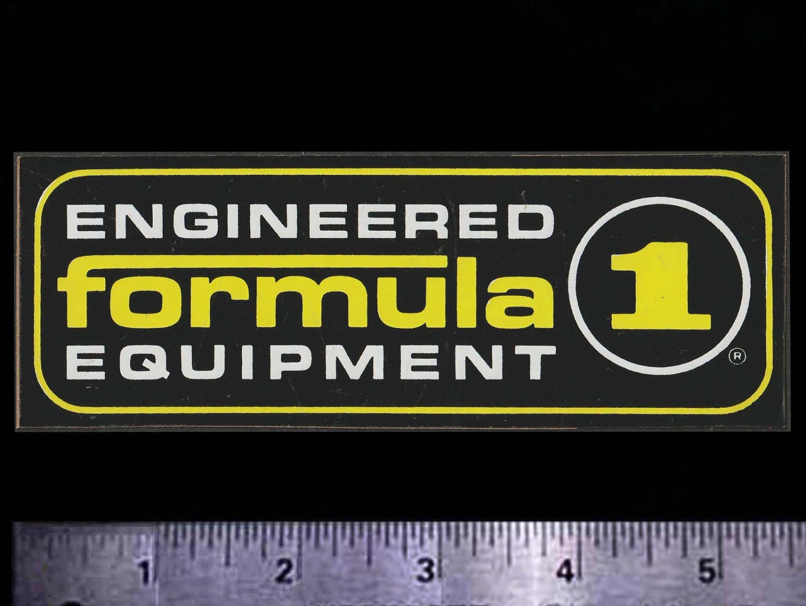 FORMULA 1 Engineered Equipment - Original Vintage 1970's Racing Decal/Sticker