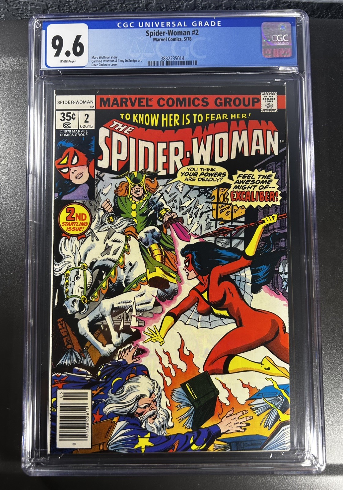 Spider-Woman 2 CGC 9.6 1978 1st App Morgan le Fay MCU