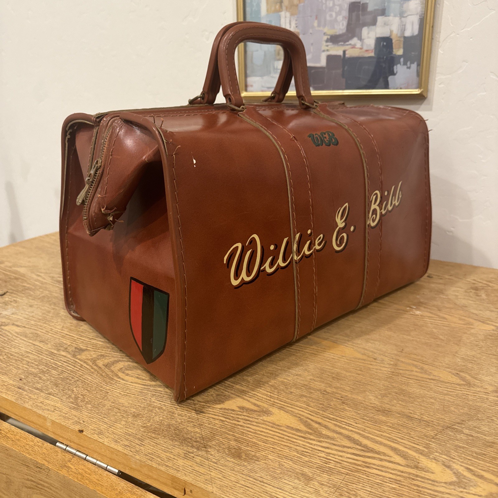 1960s Willie Bibb Travel Bag Pan-African Black History Civil Rights Era Vintage